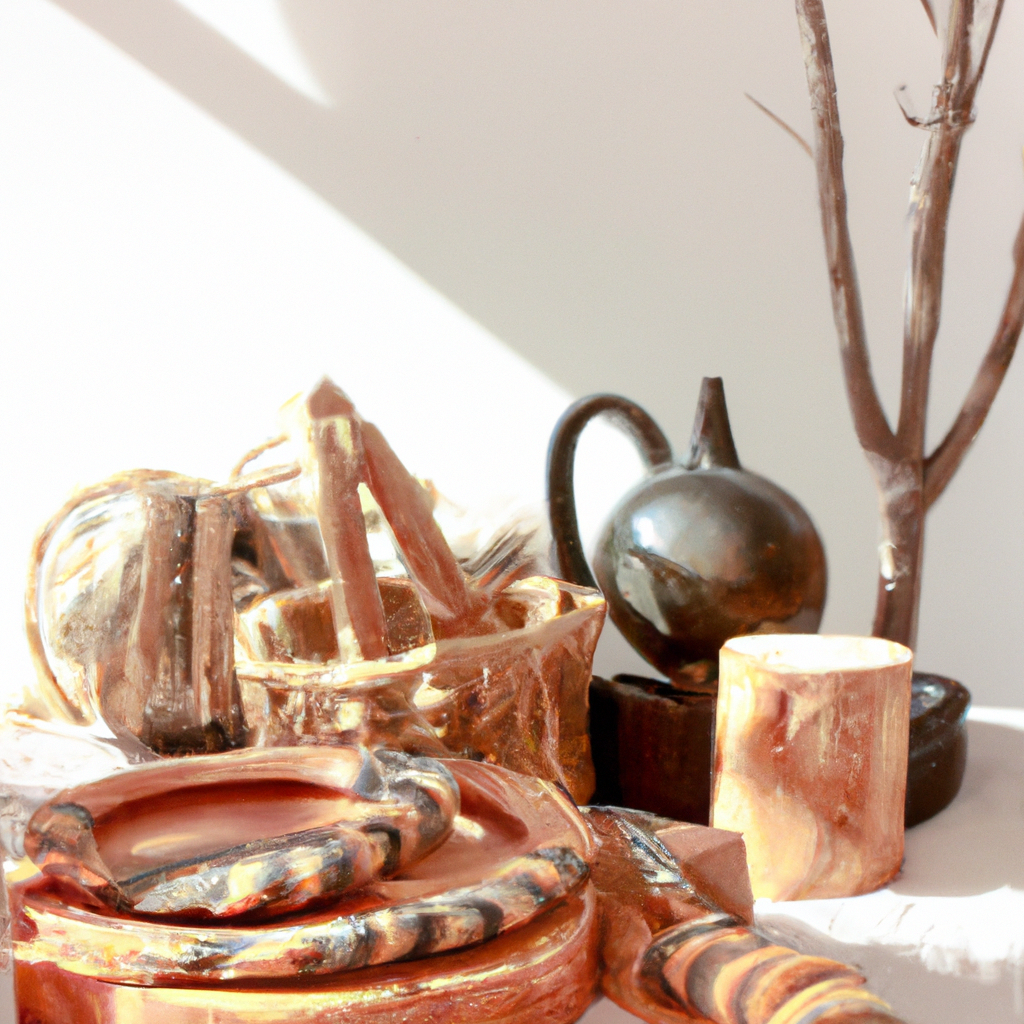 Editorial lifestyle scene with window light and styled props